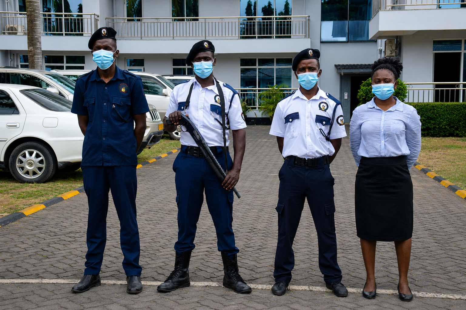 TT Security officers standing ready at a client site